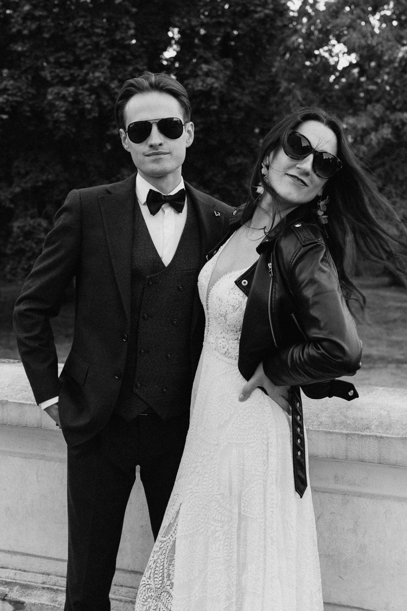 sesja ślubna w okularach